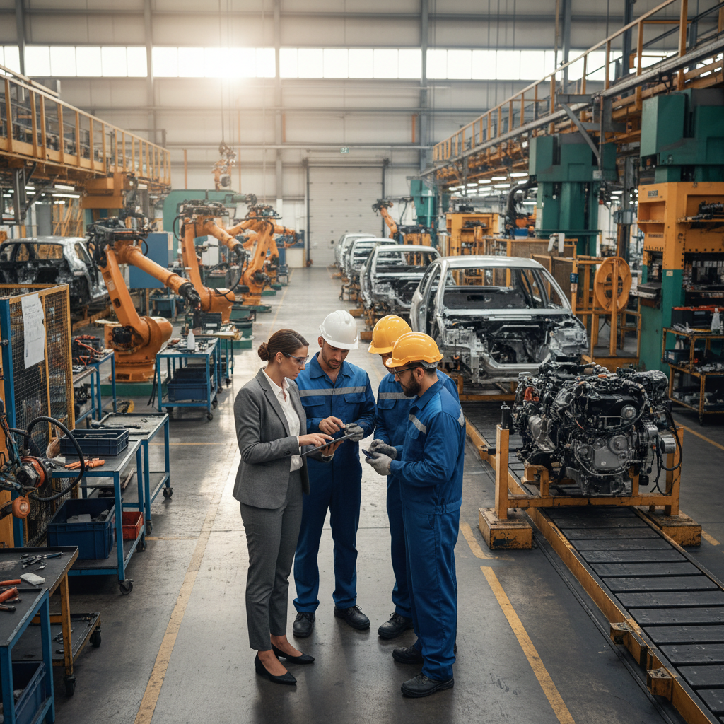 Automotive supplier quality manager on phone responding to OEM plant quality issue notification in Ontario